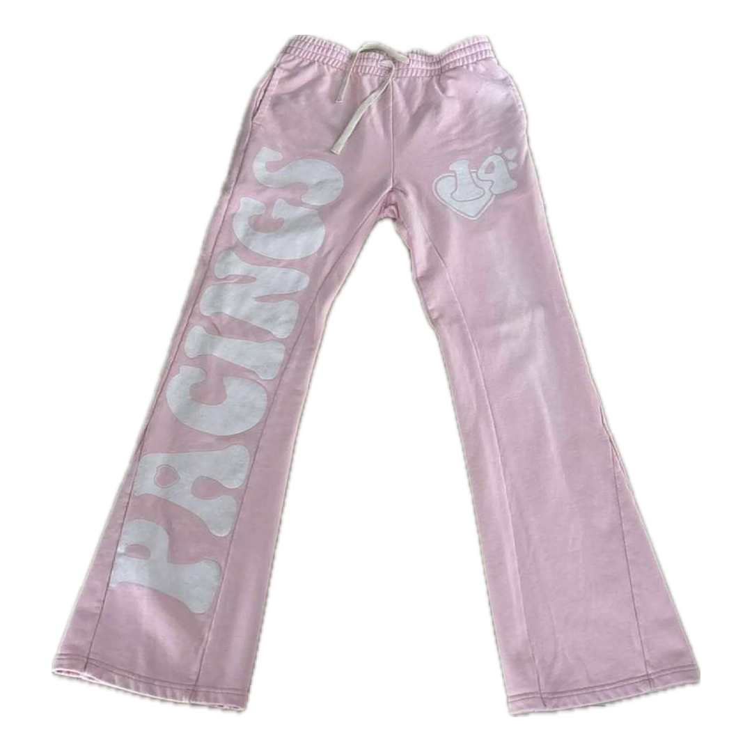 Pacings Pink Flared sweats